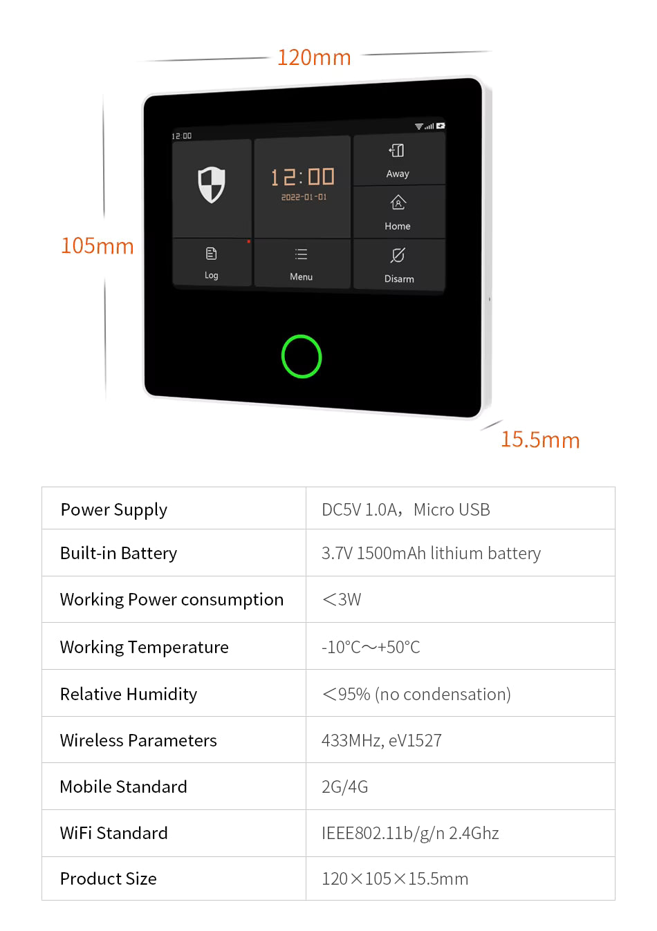 Security Control Panel 502