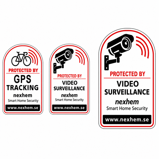 Säkerhetsvarningsdekalpaket – CCTV & GPS